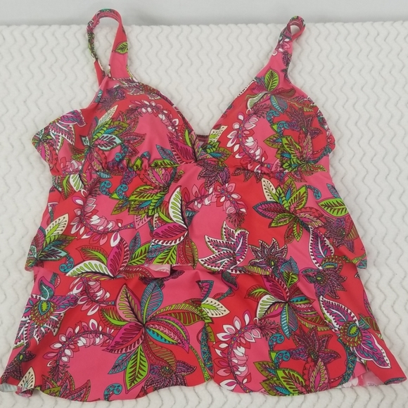 Kim Rogers Other - Kim Roger's Tankini with ruffle size XL